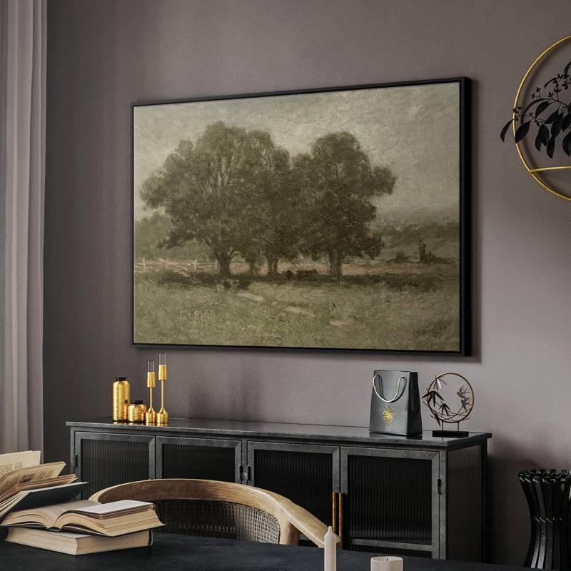 " Vintage Landscape -DCXCVIII ", Black