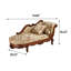Fauteuil impérial en bois massif de style brun 74,8 po