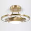 Mcroberts Modernistic Semi Flush Eco Friendly LED Ceiling Light Fitting in Brushed Finish-101922607