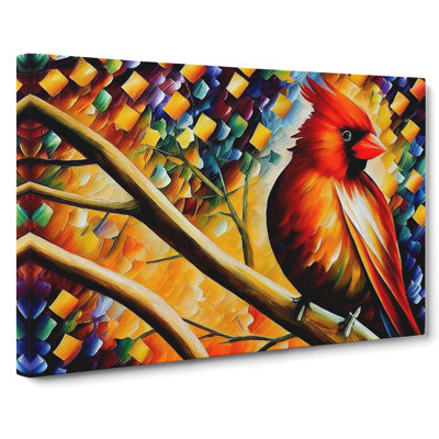 Cardinal Bird Painting Vol.4 - Wrapped Canvas