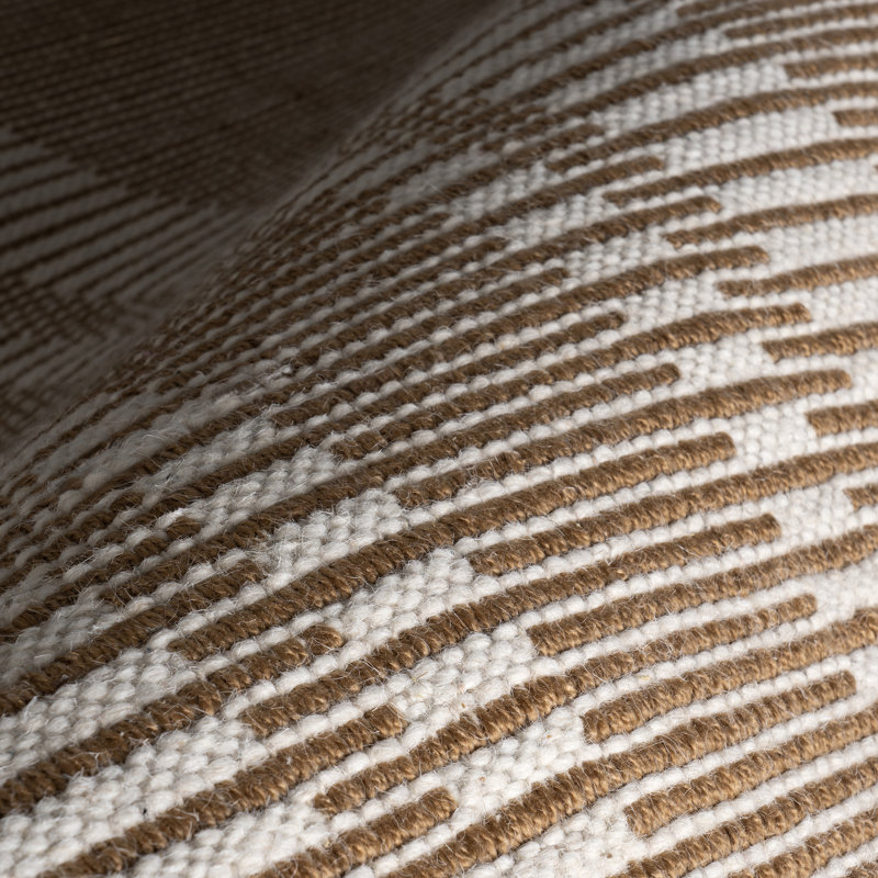 Virgo Striped Reversible Wool Area Rug, Rectangle 4' x 6'