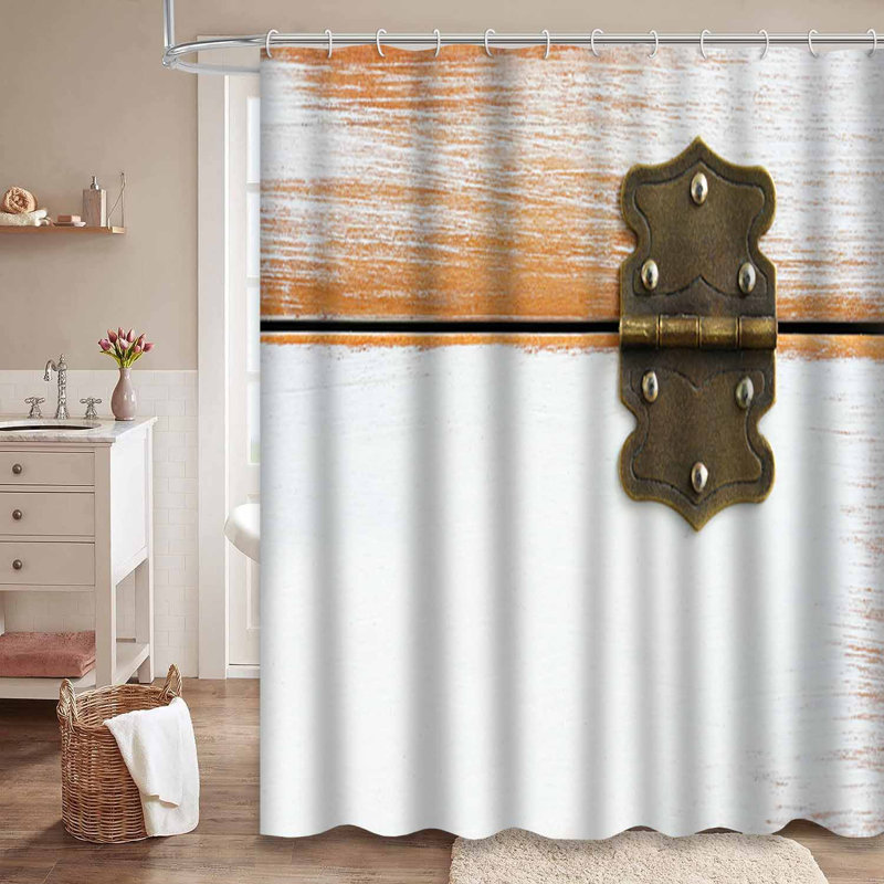 Vieille boîte rustique blanche à motif grunge en bois vieilli avec 12 crochets, L 72 po x l 84 po