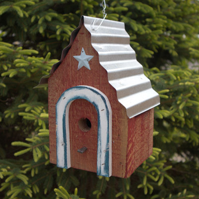 Brandywine Hanging Birdhouse With Metal Roof