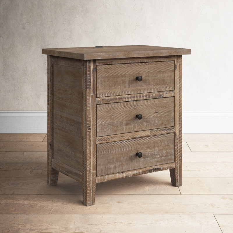 25'' W Nightstand, Brown