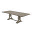 Table de salle à manger à rallonge en bois rustique de 72 po à 104 po avec chaises en lin capitonnées Dions-88141764-88612246-88141763