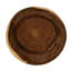 Floating Round Coffee Table With Acrylic Legs, Natural