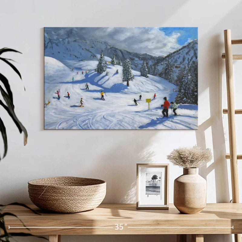 Sireci Skiing Kitzbuhel, 16" H x 24" W