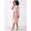 Peignoir mi-mollet en coton avec poches-74493680-74493677