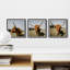 Yasmin Cow Pose by Marmont Hill - 3 Piece Single Picture Frame Print-1435065649