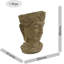 Lynn HEAD PLANTER 30cm Stone Effect