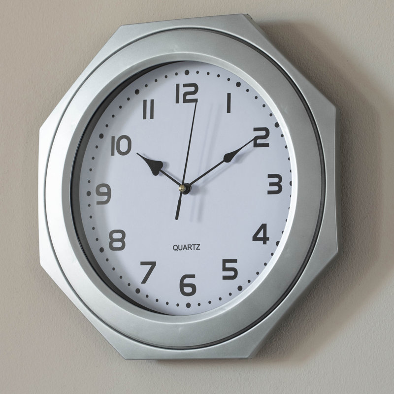 Clift Wall Clock, Silver