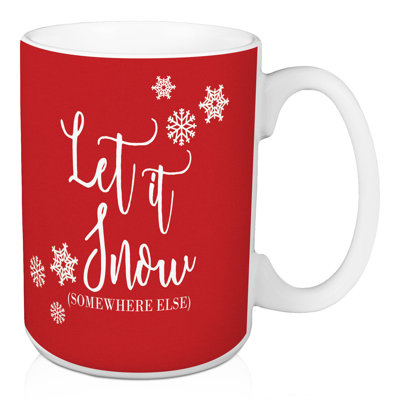 Grande tasse à café let it snow