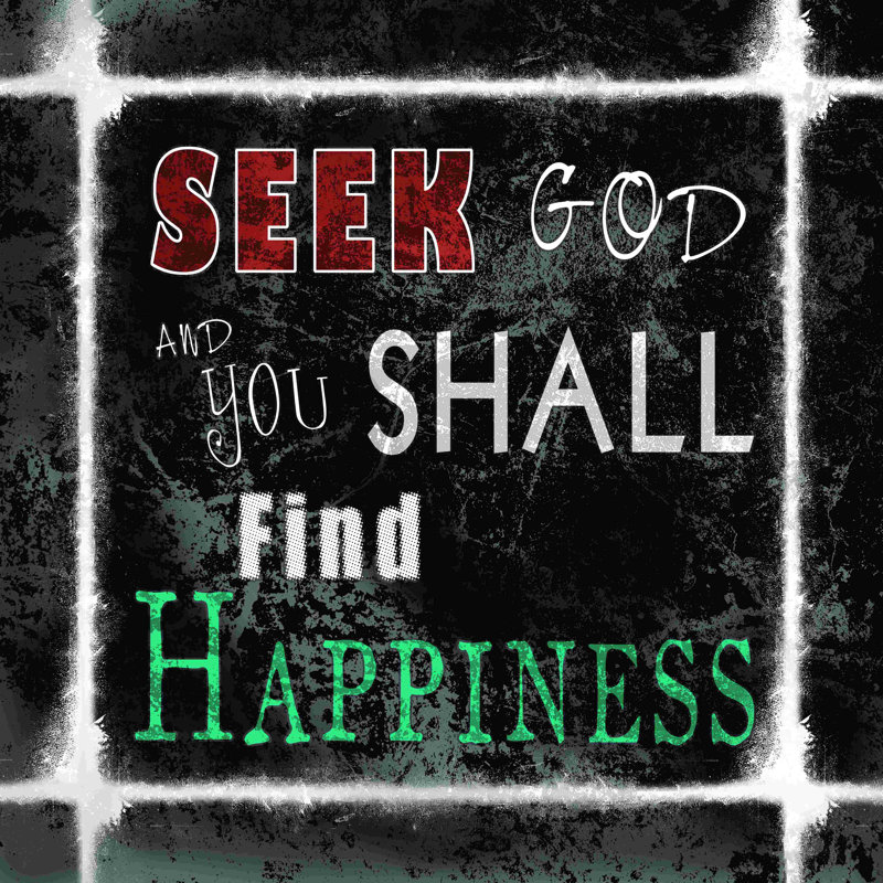 " Seek God ", 30" H x 30" W