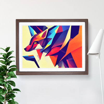 Dreamlike Abstract Fox - Single Picture Frame Print