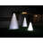 Chrismy Matte Ice White Battery Powered LED Outdoor Table Lamp