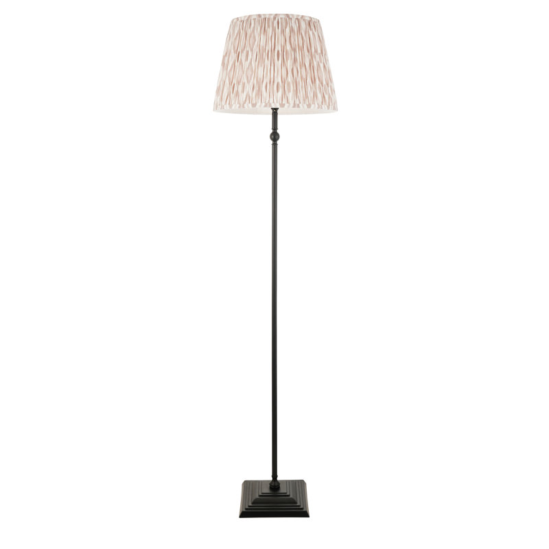 161cm Traditional Floor Lamp, Black, Beige