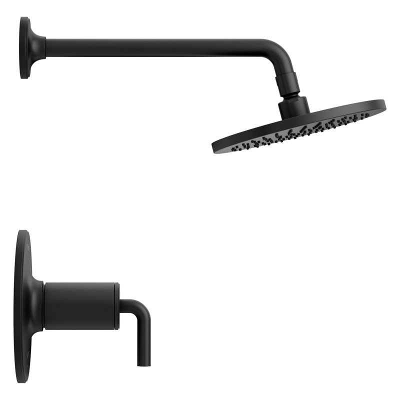 TENET Tub & Shower Faucet, Matte Black