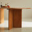 Cherry Wood Color Rectangular Solid Wood Dining Table-1890068042