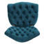 2 chaises bleu sarcelle foncé - structure en bois et style élégant de 2 chaises avec revêtement en velours doux