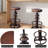 American Antique Steampunk Decor Vintage Industrial Bar Stool Retro Stylish Fire Hydrant Design Adjustable Swivel Cafe Coffee Pub Kitchen Counter Stools Round Bottom ( Wooden Top)-352954455