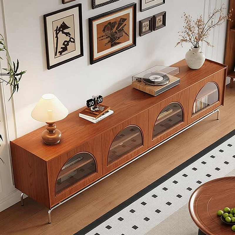 Meuble télé et meuble de rangement Retro, H 21,65 po x L 86,61 po x l 15,75 po