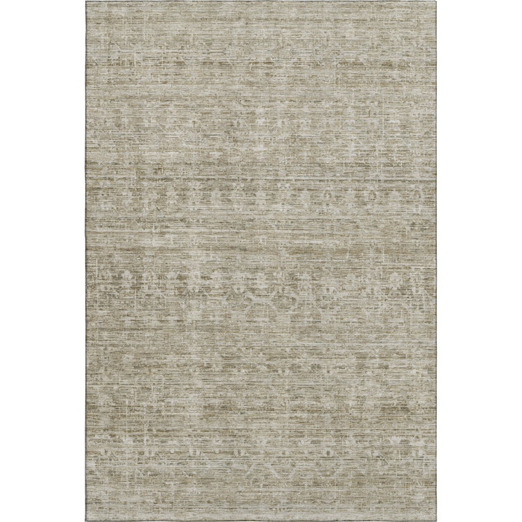 Premium Machine Washable Lubbers AMF1746 Stripe Rug