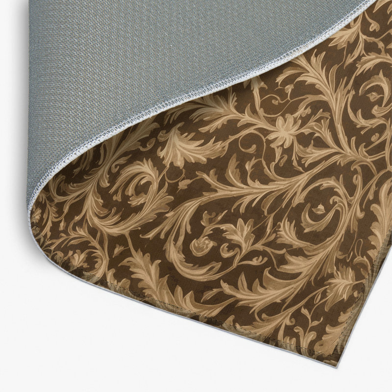 Tapis d'intérieur et d'extérieur brun français, Rectangulaire 2 pi x 3 pi
