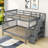 Jovie Twin Over Full Wooden Bunk Bed with Storage Staircase-1367035253