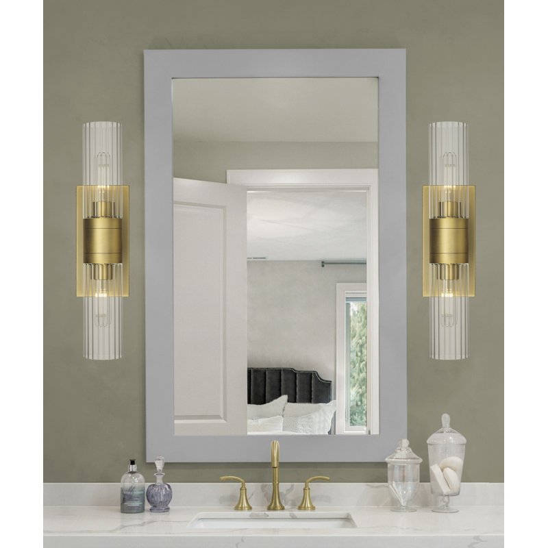 Maebell 2 - Light Dimmable Vanity Light, Brushed Brass, Clear