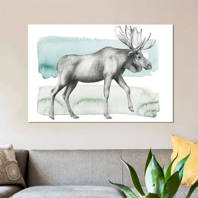 « animale iii », reproduction d’impression sur toile, H 8 po x l 12 po x P 0,75 po, Toile tendue, Pas de tapis