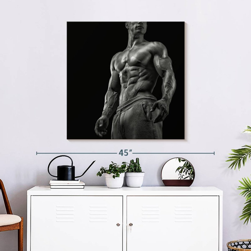 Senne, homme musclé, H 30 po x l 30 po