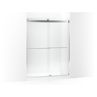 Levity Plus Less Sliding Shower Door, 77-9/16 In. H X 56-5/8 - 59-5/8 In. W, With 5/16 In.-Thick Crystal Clear Glass -  Kohler, K-702424-L-SHP