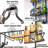 No Drilling Rustproof Shower Shelf Rack Over Shower Head With Shampoo Soap Holders