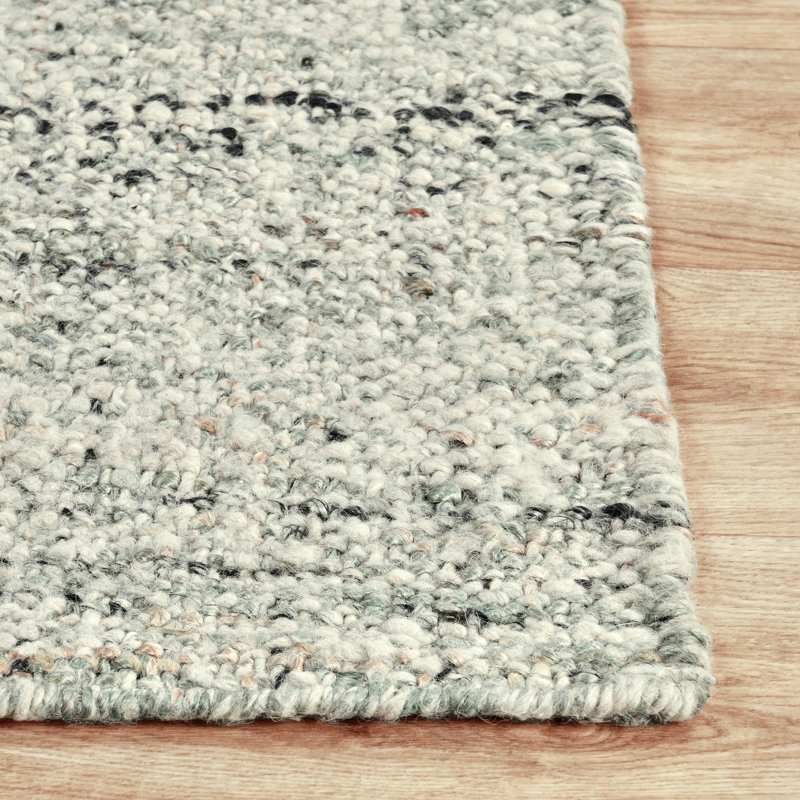 Abstract Area Rug in Gray, Rectangle 2' x 3'