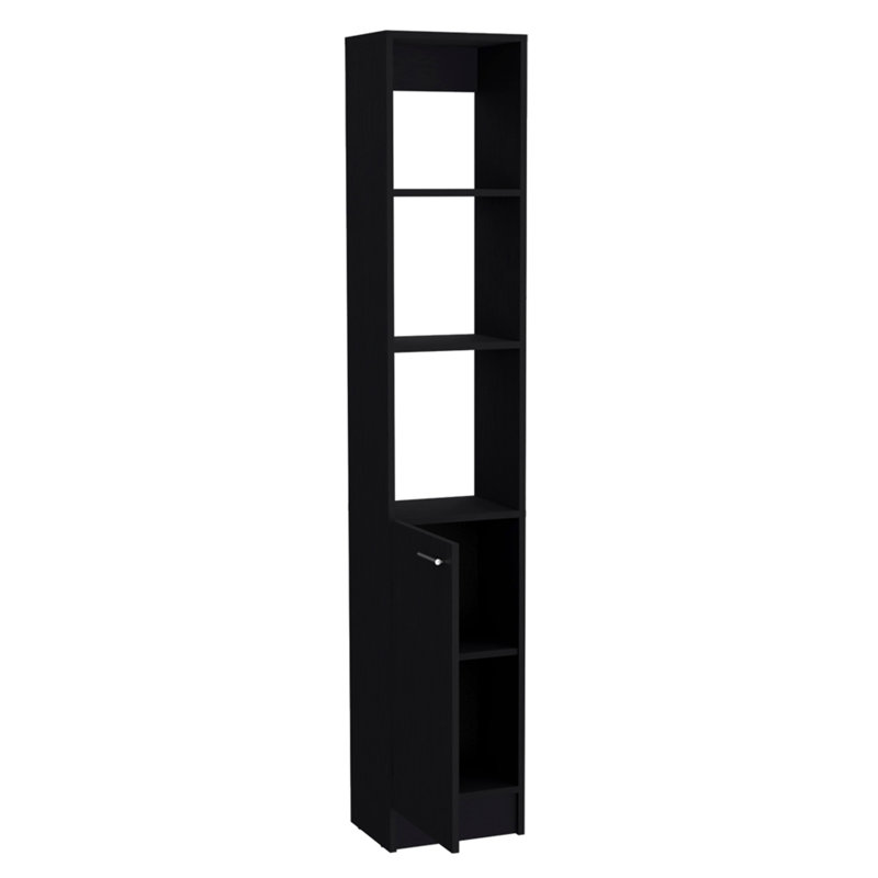 Armoire Marion, salle de bain, noir, Noir