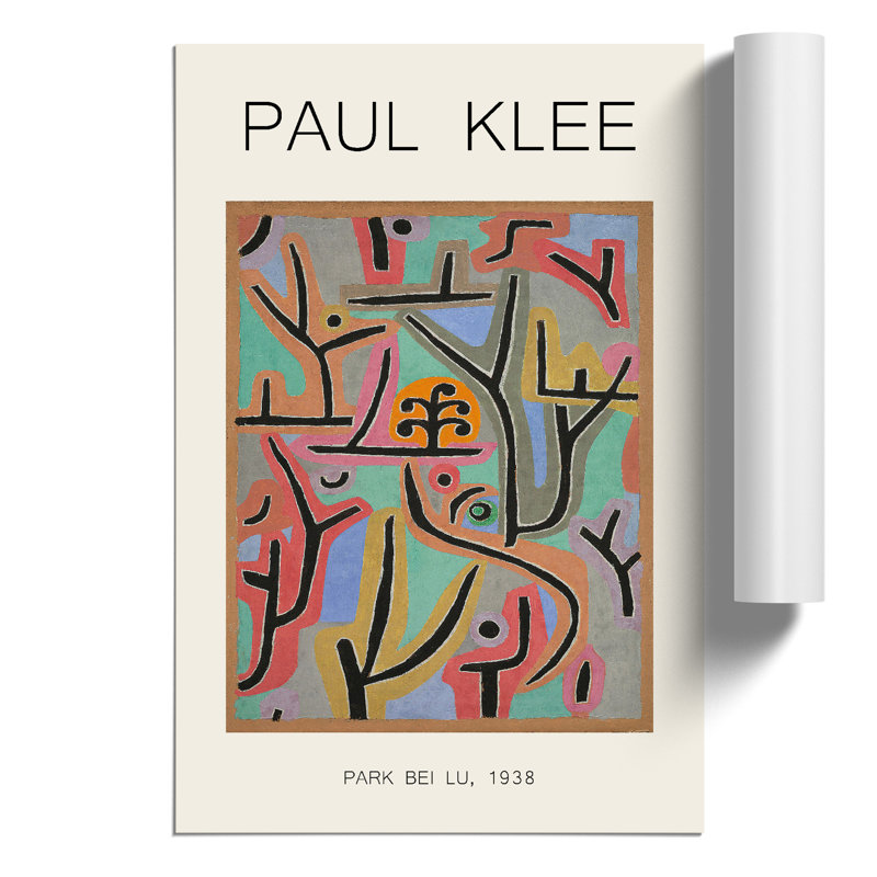 Park Scene by Paul Klee - No Frame Print, 59cm H x 42cm W x 0.1cm D