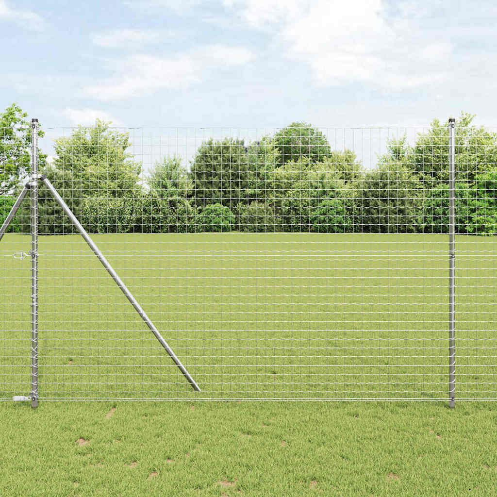 Vidaxl Fence Posts 2 Pcs Powder-Coated Steel