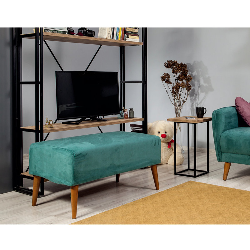 Repose-pieds rectangulaire large de 35,4 po Crabill