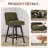 360°Bar Counter Stool with Solid Wood Frame-1518175755