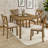 Five Piece Square Dining Table Set with Four Upholstered Chairs