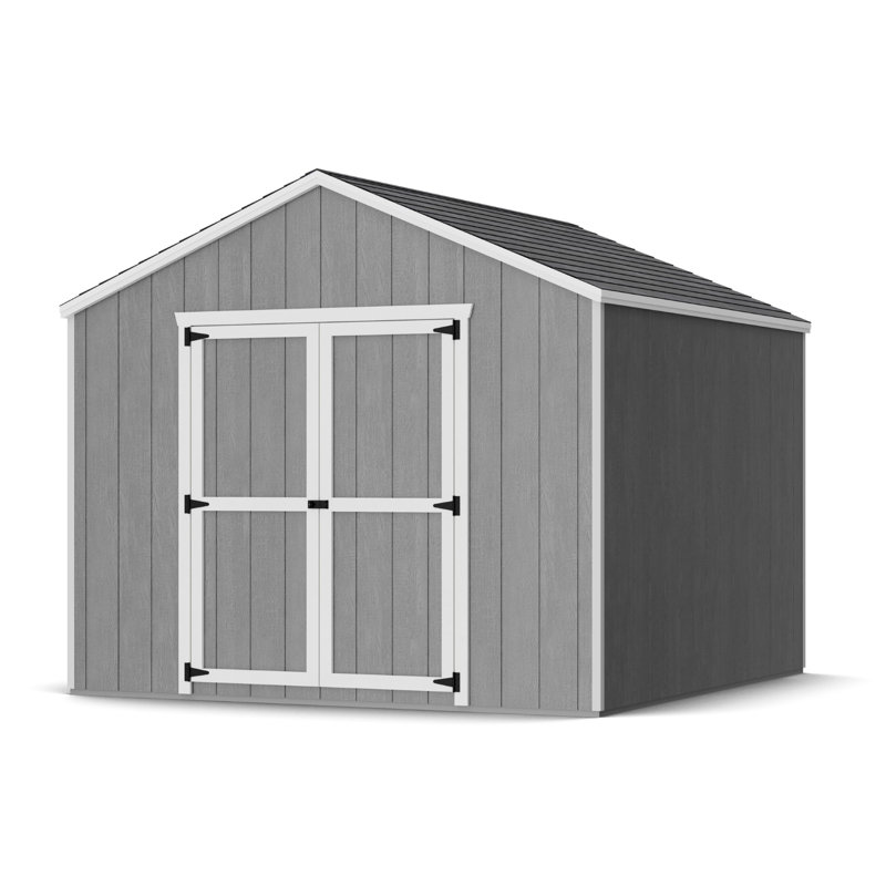 Value Gable Outdoor Wood Storage Shed, 10' x 10', No