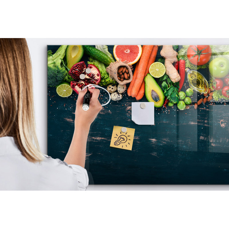 Magnetic Glass Photo Memo Board