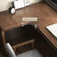 Bureau d'écriture rectangulaire en bois massif brun noisette-731841427-731841423