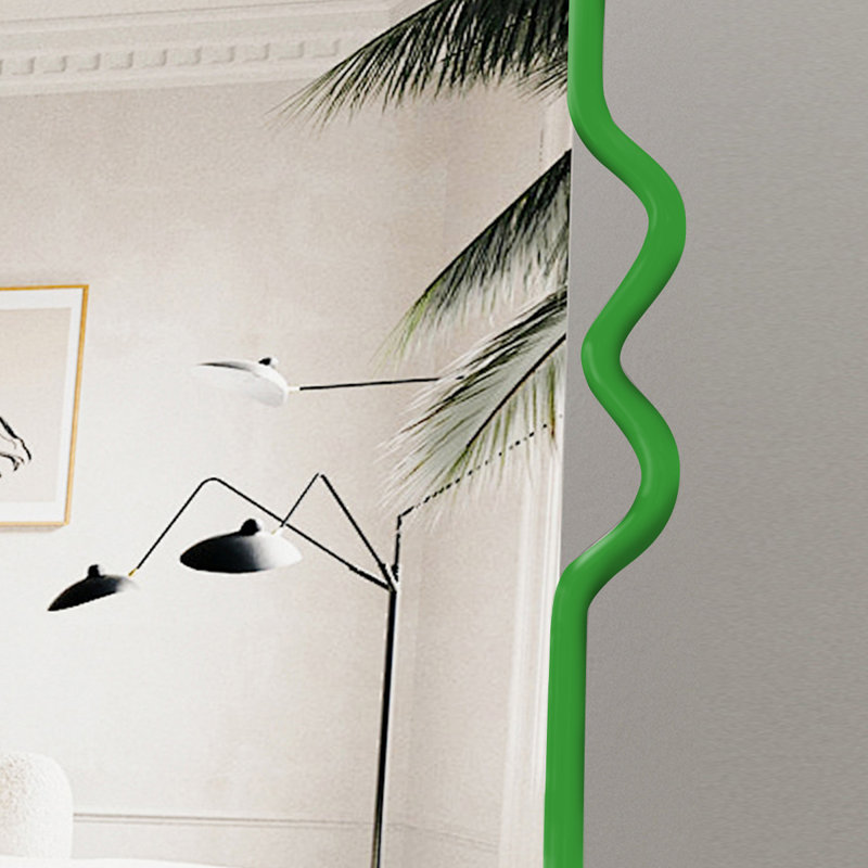 Conception créative avec accoudoirs pour miroir pleine longueur, 25,59 po x 72,05 po