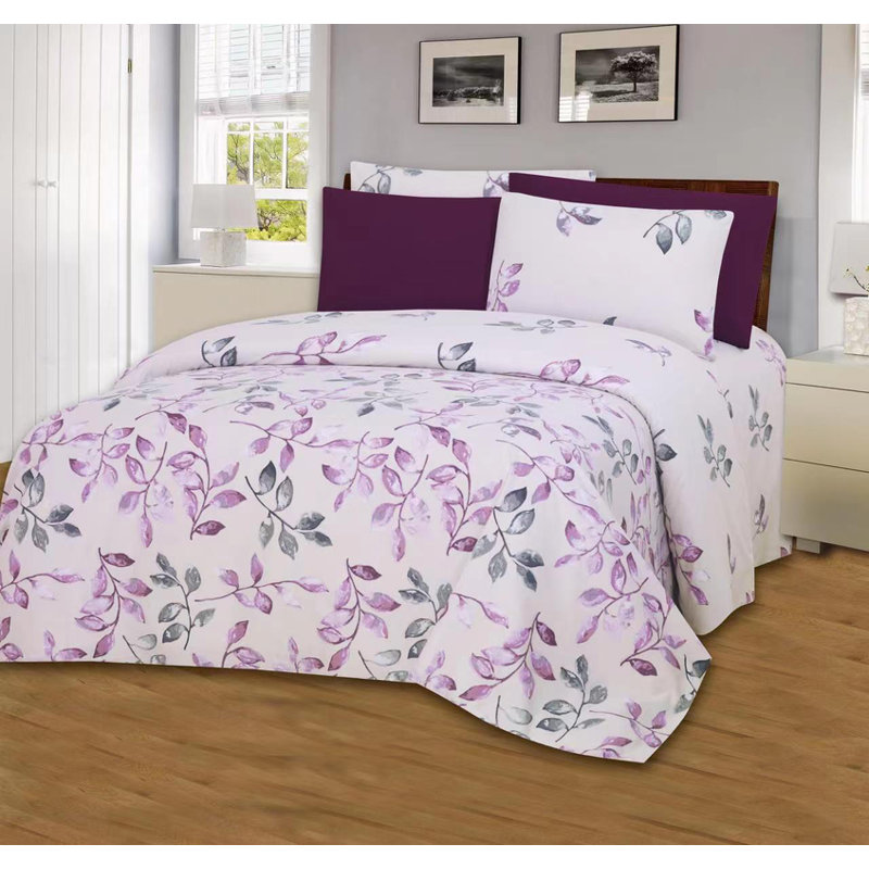 Ensemble de draps en microfibre pour chambre d'amis, Ensemble de draps pour lit simple + 3 pièces supp