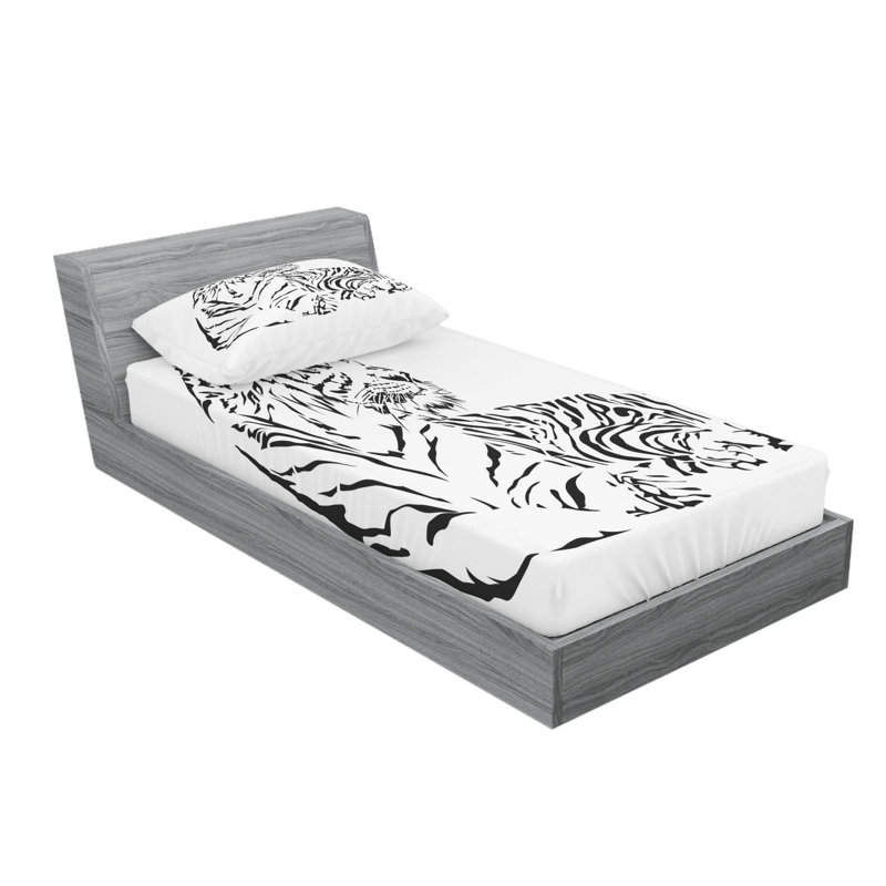 Microfiber Sheet Set, Twin Sheet Set with Fitted Sheet