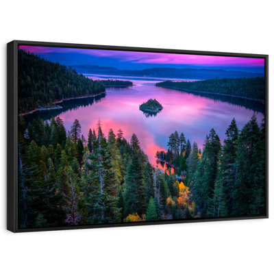 «Pink Lake Tahoe», reproduction sur toile