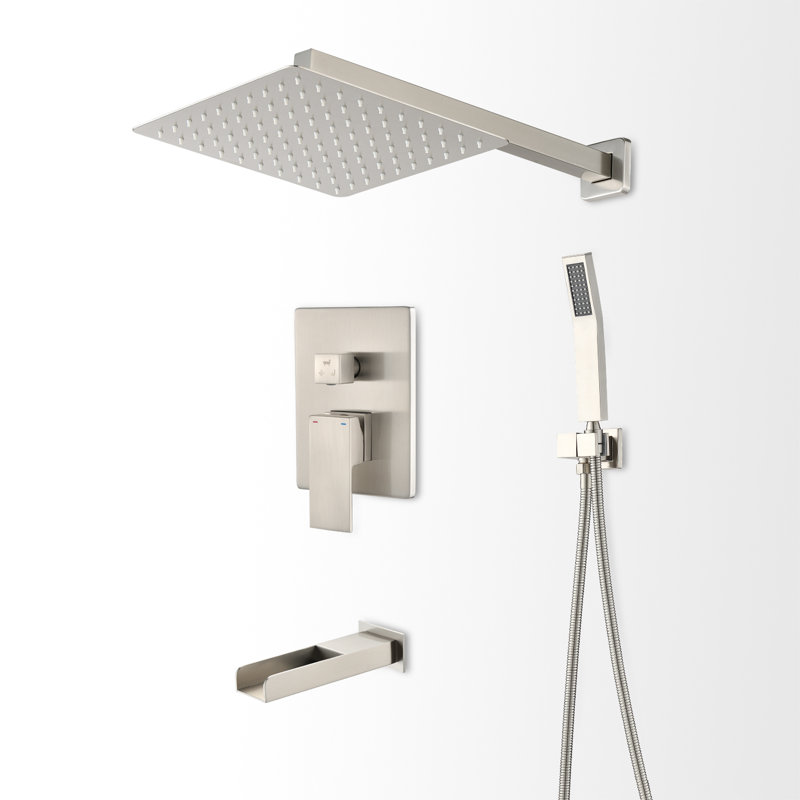 Complete Shower System, Brushed Nickel