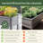 32" Tall 18" Wide Metal Outdoor Elevated Planter-121303404