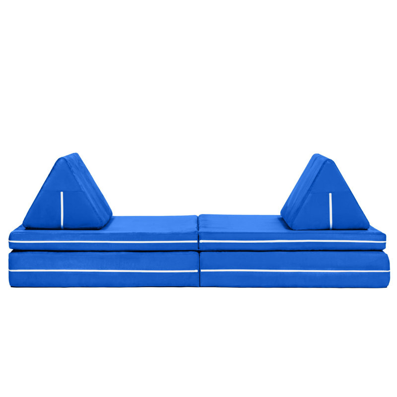 Marrero  Zipline Playscape - Imaginative Furniture Playset for Creative Kids, Blueberry